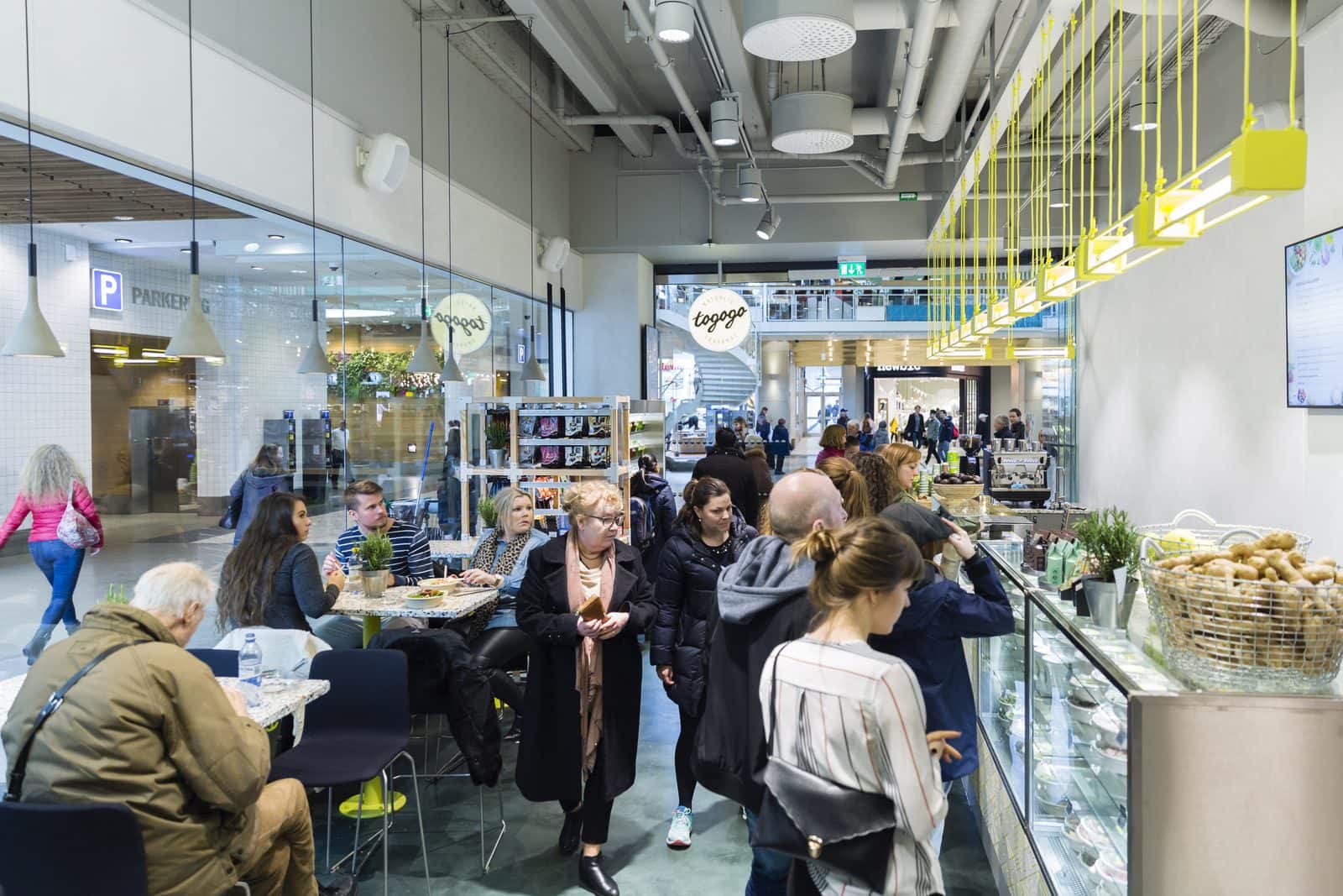 Togogo Nordstan – disken och sittplatserna mitt i gallerian